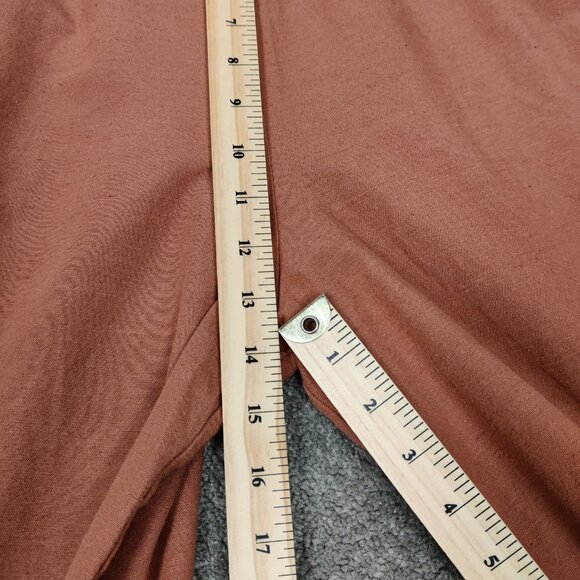 Beyond Words Women's Jumpsuit Size XL Orange Cotton Rayon Casual Resortwear Chic - Picture 9 of 11